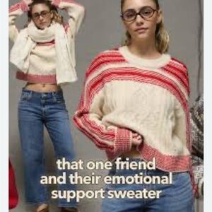 Anthropologie & American Eagle Cable Knit Sweaters. Comes w/both.